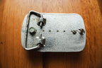 Silver Toned Vintage Agate Western Belt Buckle
