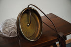Vintage Lead Crystal & Brass Table Lamp