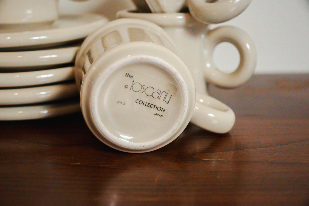 The Tuscony Collection Japan Espresso Cups & Saucers