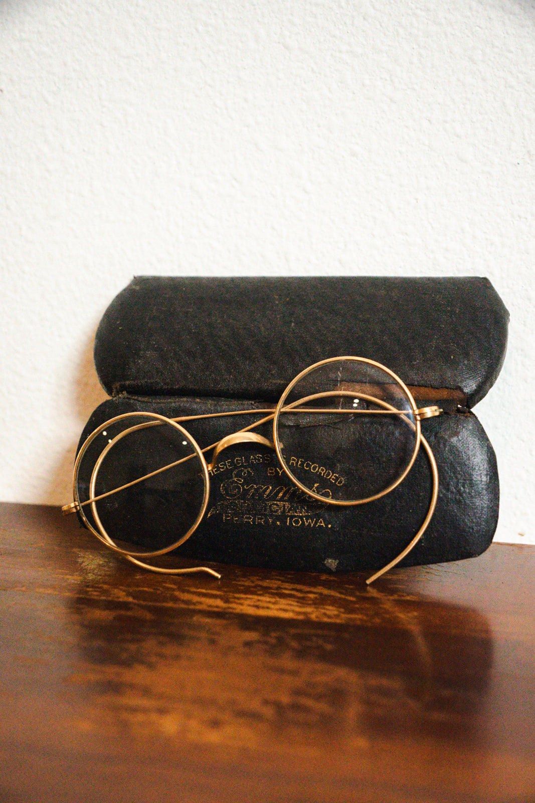 Antique Glasses with Case - Perry, Iowa
