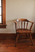 Vintage JB Van Sciver Co. Wood Captain's Chair
