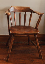 Vintage JB Van Sciver Co. Wood Captain's Chair