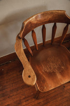 Vintage JB Van Sciver Co. Wood Captain's Chair